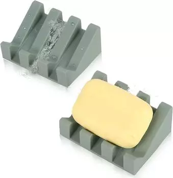 Silicone Soap Dish Soap Dispenser Tilt Drain Soap Box Bathroom Bath Soap Storage Holder Kitchen Sponge Storage Rack Home Suppply вино красного