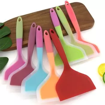 Silicone Spatula Tool Non-stick Shovel Kitchen Utensils Tamagoyaki Turner Omelets Pan Non Stick Turners Food Home Cooking