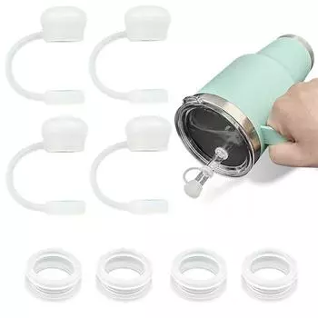 Silicone Straw Topper Reusable Topper Cap Replacement Straw Cover