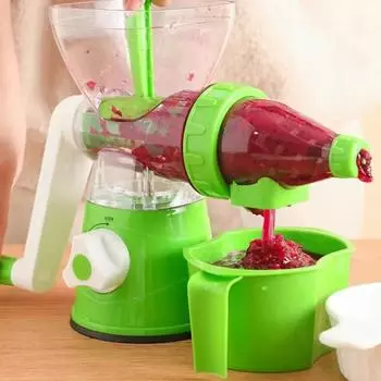 Silicone Suction Bottom Hand-Cranked Squeezing Juicer Fruit Squeezer Freshly-squeezed Juice