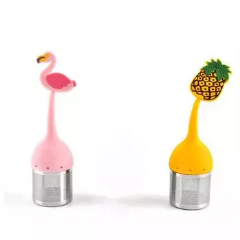 Silicone Tea Maker Great Gift Convenient Tea Maker With Handle Tea Accessories Popular Tea Balls High Quality Household Tea Set розовый