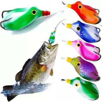 Силиконовые поверхностные лягушачьи приманки, цветные каменные воблеры для ловли раков, мягкие пресноводные приманки без водорослей SETA