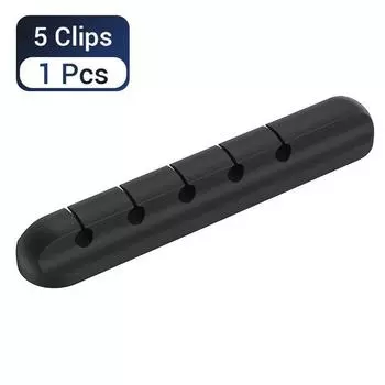 Silicone USB Cable Winder Desktop Tidy Management Clips Cable Holder for Mouse Headphone Wire AVE