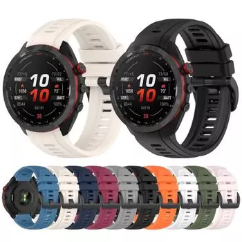 Silicone Watch Band Wrist Strap Replacement Wristband for Approach S70 42mm 47mm Quick Release Sweatproof Bracelet Belt 42 красный