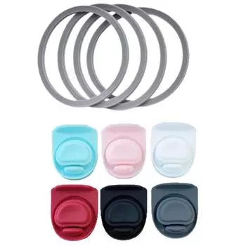 Silicone Water Bottle Lid Plug 6X Replacement Stoppers With 4 Sealing Rings Water Bottle Top Lid Gasket For 19oz 24oz 32oz 40oz france