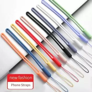 Silicone Wrist Straps Cellphone Lanyards Cute Charms Strap for Mobile Phone Strap Camera Keys Cord Lanyard Keychain Hanging Rope 1PCS зелёный