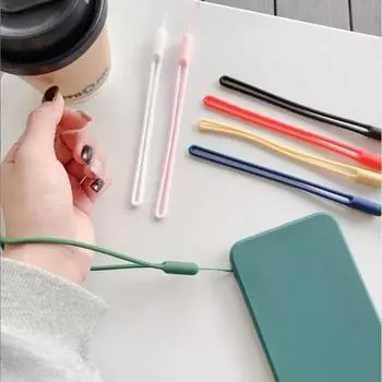 Silicone Wrist Straps Cellphone Lanyards Cute Charms Strap for Mobile Phone Strap Camera Keys Cord Lanyard Keychain Hanging Rope 1PCS зелёный