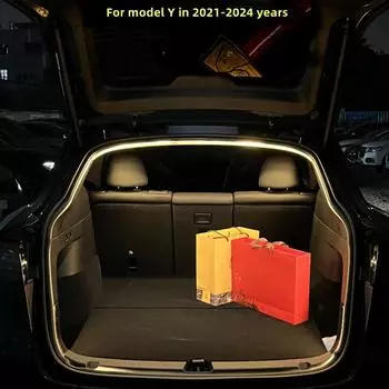 Силикагель 4.25M багажник свет полоса для модели Y 20-2024 багажник светодиодный фонарь салона окружающего освещения бар оранжевый белый