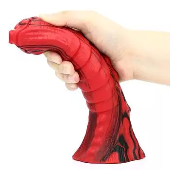 Силикагель большой узел животных дилдо с присоской огненный дракон пенис большой член силиконовый многоцветный анальный секс игрушки для мужчин женщин 22
