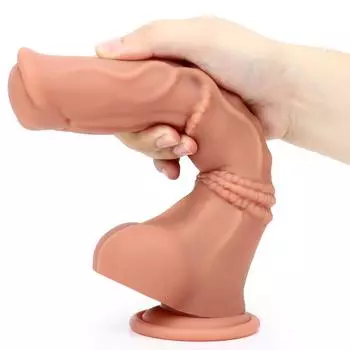 Силикагель член улучшенная версия скользящего яичка реалистичный пенис для женщин скользящий дилдо крайняя плоть анальный секс игрушка для пары силикон 25