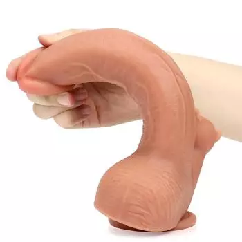 Силикагель дилдо присоска анальная пробка силиконовый искусственный пенис секс-игрушка для женщин, ягодичная пробка для взрослых женщин фэнтези дилдо для гомосексуализма 23.5