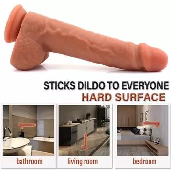 Силикагель Мягкий двухслойный силиконовый большой фаллоимитатор Реалистичный поддельный длинный член Пенис Анальная пробка Секс-игрушки для взрослых для женщин и мужчин Вагина Анальный массаж 24.5