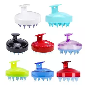 Силикон с высококачественным мягким зубом для массажа, шампуня, расчески, щетки для чистки, удобные и комфортные