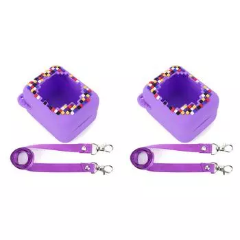 Silikonhlle kompatibel mit BITZEE Digital Pet Интерактивная виртуальная игрушка (Лила)