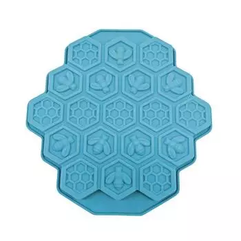 Силиконовая 19 мобильная пчелиная сотовая форма для торта, шоколадное мыло, форма для глазури чёрный