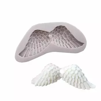 Силиконовая 3D форма для крыльев ангела, помадка, шоколад, сахар, ремесло, декор для торта, инструменты «сделай сам» MON