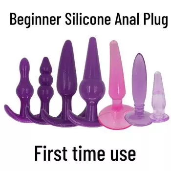 Силиконовая анальная пробка для начинающих: Маленький размер для мужчин и женщин