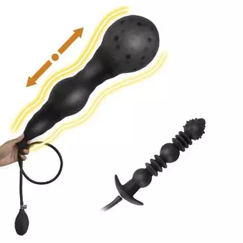 Силиконовая анальная пробка надувная анальная пробка Gspot простаты массажер дилдо насос расширяемая анальная пробка анальный дилататор секс-игрушки