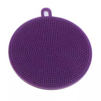 Силиконовая анти-мытье чистящая мягкая губка щетка коврик кухонный инструмент синий