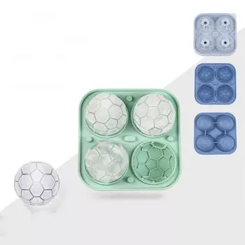 Силиконовая антипригарная решетка для льда, 4 сетки, форма для шоколада, многоразовая машина для приготовления кубиков льда для коктейлей с виски синий