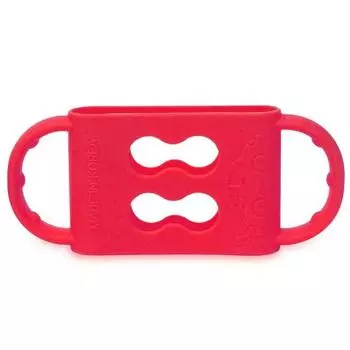 Силиконовая автомобильная ручка для детской бутылочки Hi-B, красная, 1 шт.