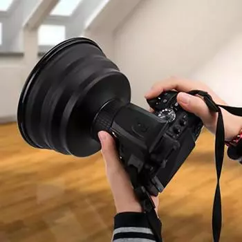 Силиконовая бленда объектива Yousheng, антибликовая крышка для фото и видеокамеры, устраняющая блики, защищающая устройство, крепление объектива для наружного применения Small