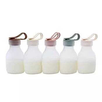 Силиконовая бутылочка для хранения молока, бутылочка для хранения грудного молока с широким горлом 2 pack белый