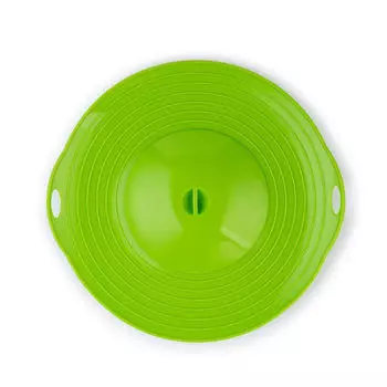 Силиконовая бытовая крышка для кастрюли с защитой от перелива, пыли, брызг, сохраняющая свежесть, кухонная крышка для кастрюли с защитой от кипения и высокой температуры зелёный