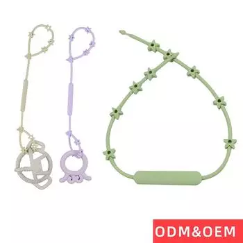 Силиконовая цепочка для соски для детских жевательных игрушек, чтобы предотвратить потерю цепи для соски