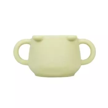 Силиконовая чашка Modui Bear для обеих рук, зеленая фасоль, 1 шт., популярные корейские товары для родителей