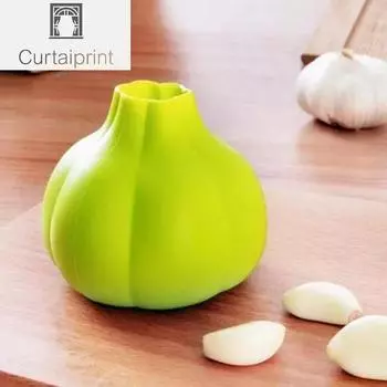 Силиконовая чеснокочистка для снятия кожуры с чеснока, ролик для чистки чеснока, кухонные инструменты зелёный