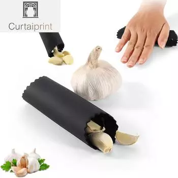 Силиконовая чеснокочистка, ручная чеснокочистка, кухонный креативный инструмент, чесночный ролик, простой в использовании кухонный артефакт небесно-голубой