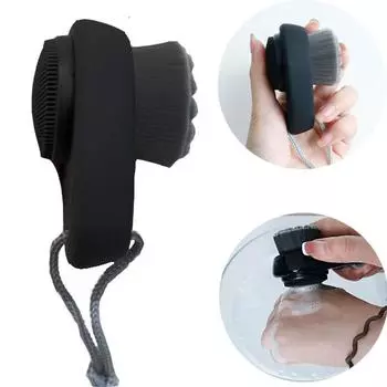 Силиконовая чистящая щетка, гелевая подушечка для мытья, отшелушивающее средство для удаления черных точек, глубокое очищение лица, щетки для лица, детский массажер для ванны