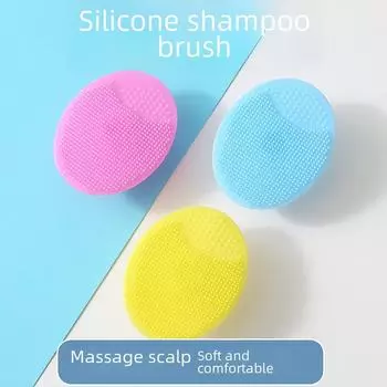 Силиконовая детская щетка для мытья и массажа single OPP bag розовый