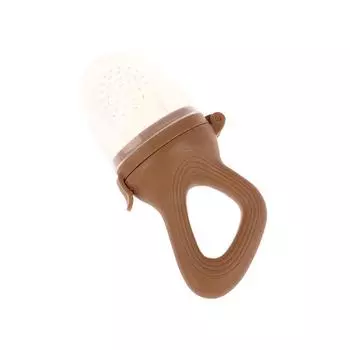 Силиконовая детская соска для кормления фруктов с крышкой, предметы для детского кормления коричневый
