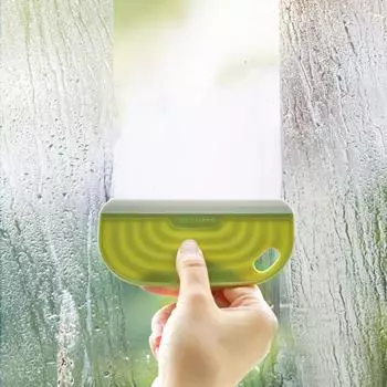 Силиконовая доска для мытья стекол, мини-скребок для мытья окон, щетка для чистки зеркал в ванной, бытовые чистящие средства зелёный