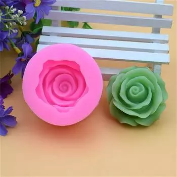Силиконовая форма 3D цветок Блум Роза помадка кекс конфеты шоколадный торт кружево украшение инструмент для выпечки розовый
