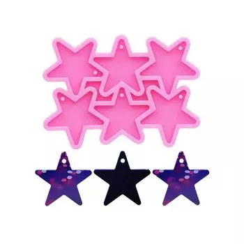 Силиконовая форма эпоксидная смола DIY брелок серьги ожерелье ювелирные аксессуары капельные формы розовый