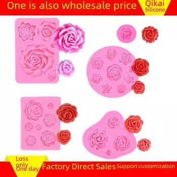 Силиконовая форма Chou Kai Rose для самостоятельного изготовления цветочных тортов, помадки и шоколадной выпечки