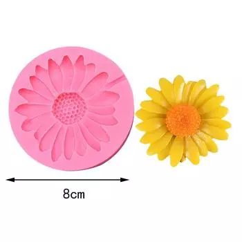 Силиконовая форма «Цветок ромашки», литье ювелирных изделий своими руками, 3D-форма цветка, эпоксидная смола, форма для мыла «Ромашка», форма для свечей, домашний декор L