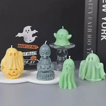 Силиконовая форма для ароматерапевтической свечи Chou Kai Halloween Ghost Pumpkin