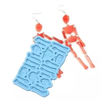 Силиконовая форма для черепа, скелета, кулона, форма для эпоксидной смолы, инструмент для изготовления ювелирных изделий своими руками