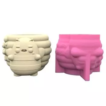 Силиконовая форма для цветочных украшений для дома, форма для банок с медом, форма для цветка из смолы, многоразовый держатель для ручек, эпоксидная форма