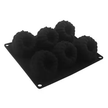 Силиконовая форма для десерта 6 ячеек с малиновым узором форма для шоколадного муссового торта гибкая форма для выпечки для конфет желе форма для кубиков льда B