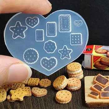 Силиконовая форма для DIY Mini UV смолы эпоксидной смолы кабошоны формы для литья смолы 3d украшения для ногтей печенье шоколад формы для выпечки