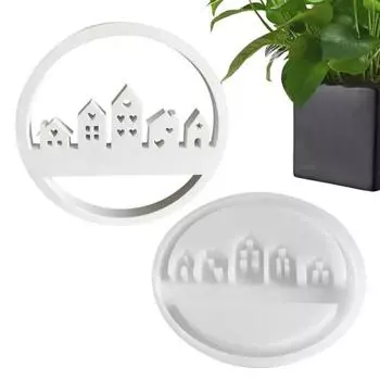 Силиконовая форма для дома, архитектурная форма, форма для свечи, полимерная строительная круглая форма, термостойкая форма для рукоделия «сделай сам», инструмент для домашнего декора, подарки