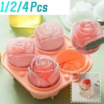 Силиконовая форма для хоккея с шайбой Rose Ice Hockey DIY для приготовления домашнего льда, кофе, мороженого, домашнего десерта, напитка, льда, кухонного гаджета