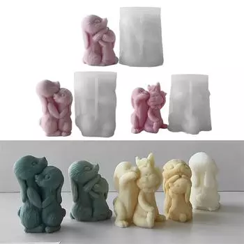 Силиконовая форма для изготовления ароматерапевтических свечей, уникальные смоляные формы для ароматических свечей для энтузиастов рукоделия A