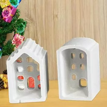Силиконовая форма для изготовления свечей, гипсовое литье, мини-формы для домиков для праздничных торжеств, рукоделия A