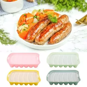 Силиконовая форма для колбасок с антипригарным покрытием Легко чистится Детские добавки и приготовленное на пару мясо Кишечник Здоровый и жёлтый